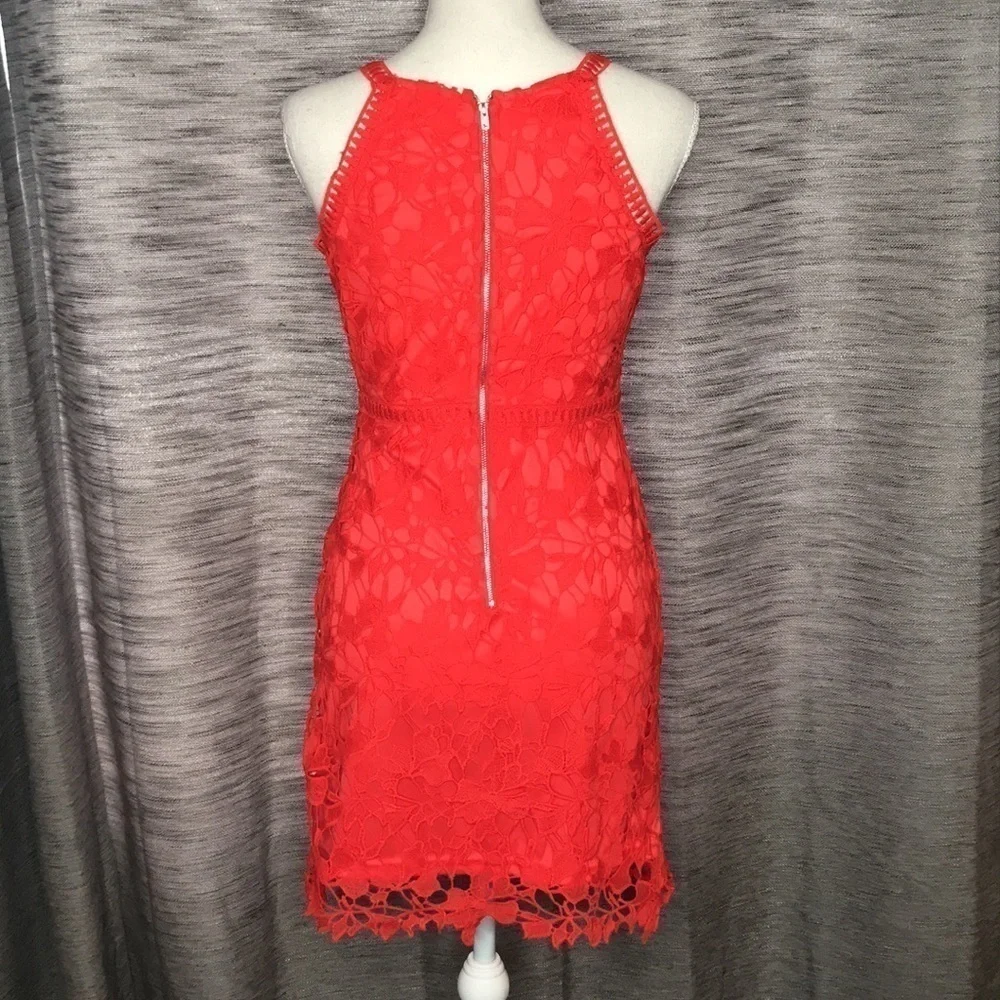 SHE + SKY RED SMALL DRESS - Picture 2 of 9